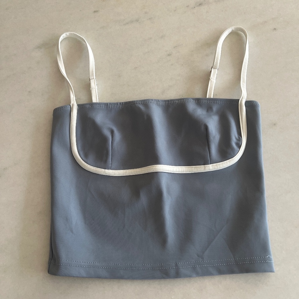 Edikted Yang Contrast Strap Tank Top